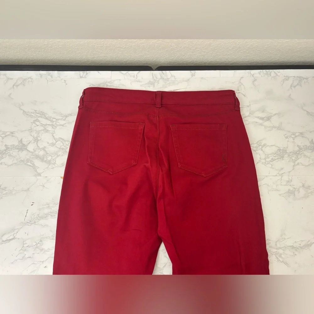 STYLE & CO Denim Women's SKINNY Leg Jeans Sz 6S Short Red Stretch L​